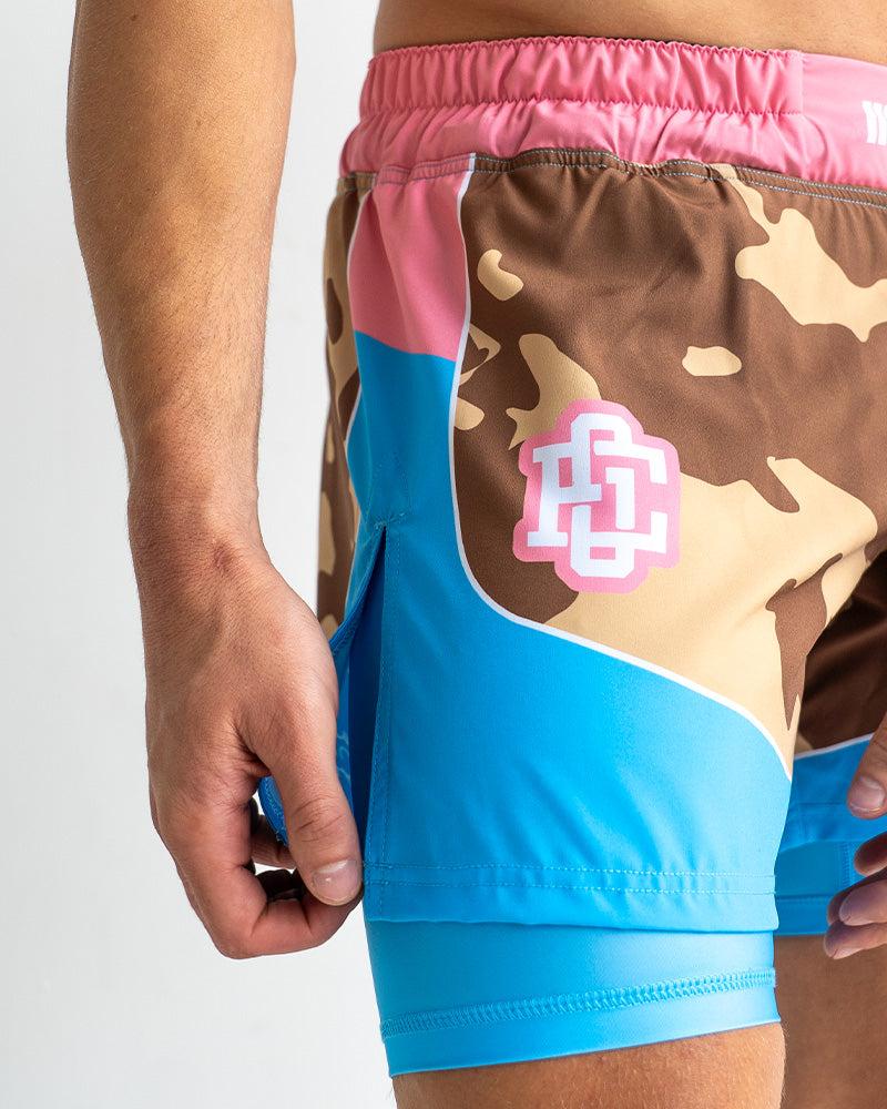 Engage Miami Camo 2-in-1 Hybrid Shorts