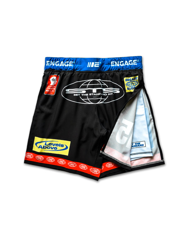 engage Racer (Black) 2-in-1 Gladiator Shorts