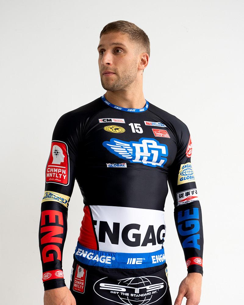 Engage Racer (Black) Long Sleeve Rash Guard