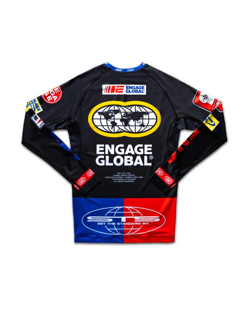Engage Racer (Black) Long Sleeve Rash Guard
