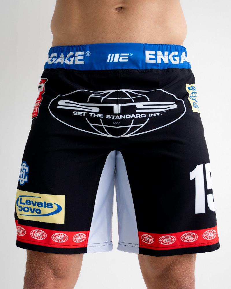 Engage Racer (Black) MMA Grappling Shorts