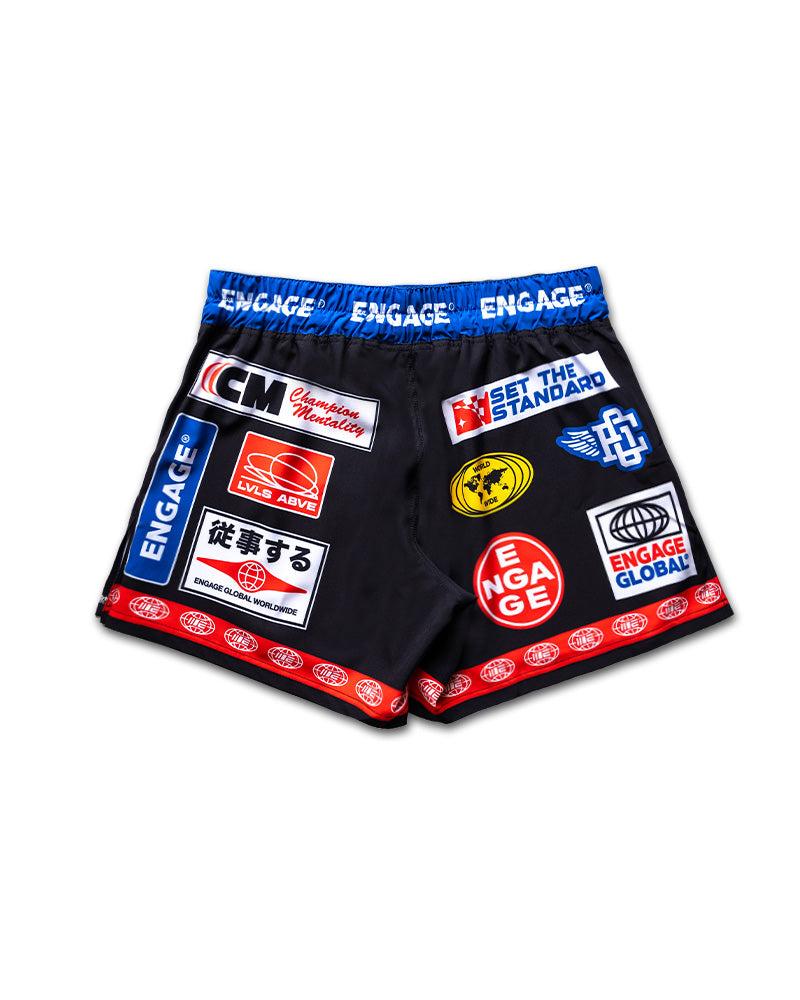 Engage Racer (Black) MMA Hybrid Shorts