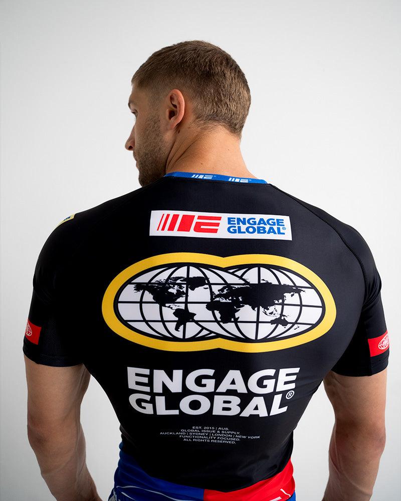 Engage Racer (Black) Short Sleeve Rash Guard