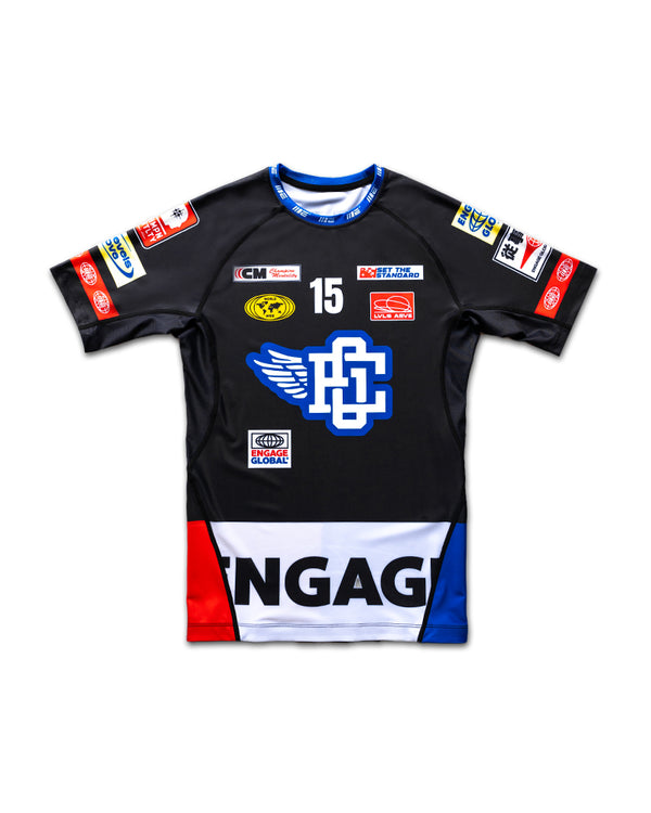 engage Racer (Black) Short Sleeve Rash Guard