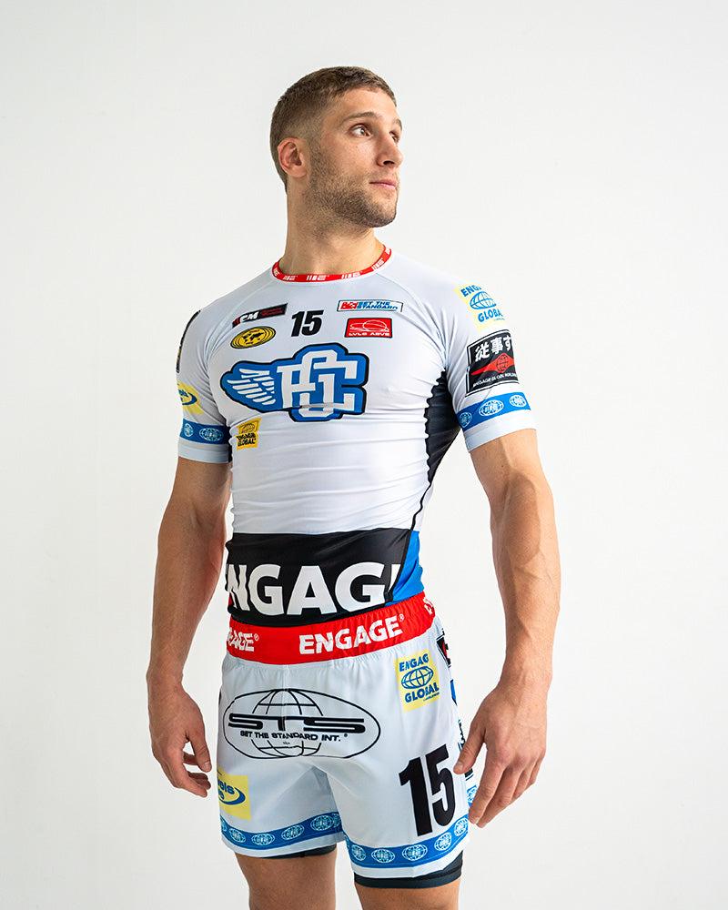 Engage Racer (White) Short Sleeve Rash Guard