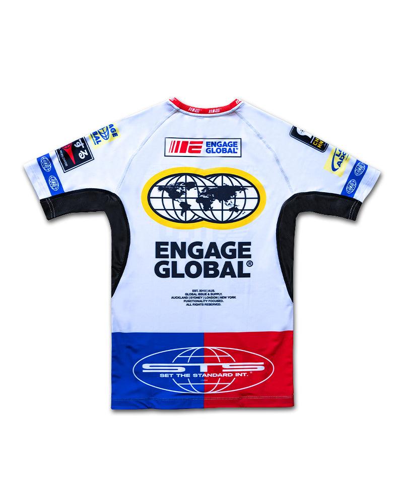 Engage Racer (White) Short Sleeve Rash Guard