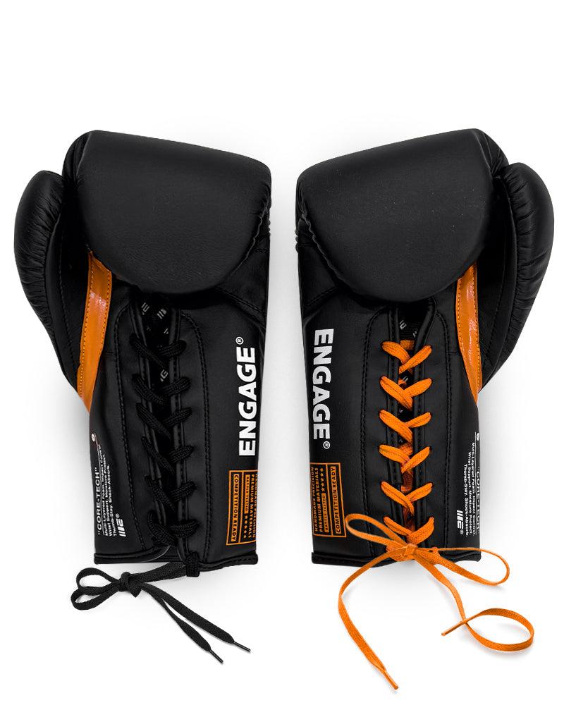 Engage W.I.P Series Boxing Gloves - Black (Lace Up)