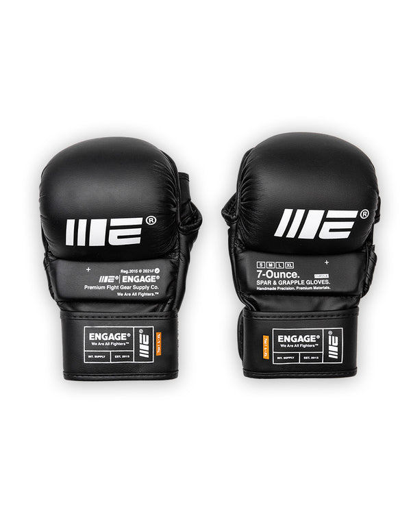 engage W.I.P Series MMA Grapple Gloves - Black