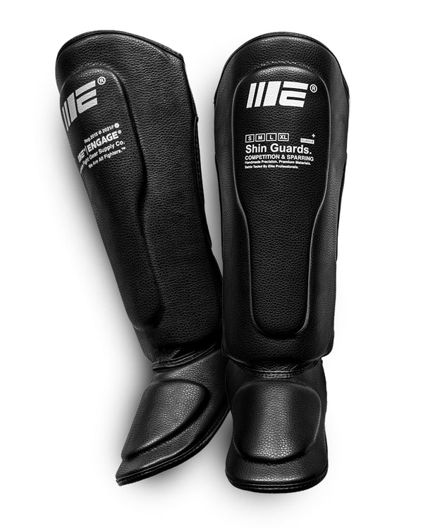 engage W.I.P Series Shin Guards - Black (Version 2)