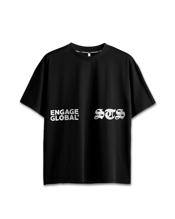 engage Set The Standard Oversized Training Tee (Black)