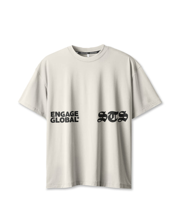 engage Set The Standard Oversized Training Tee (Off-White)