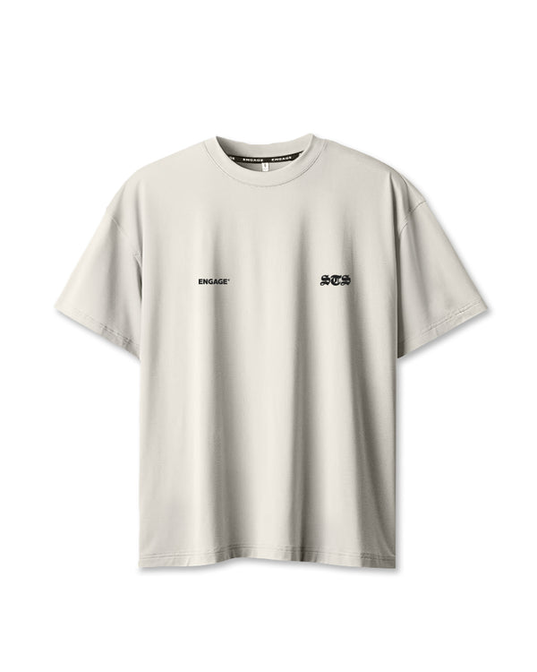 engage Set The Standard 'STS' Oversized Training Tee (Off-White)