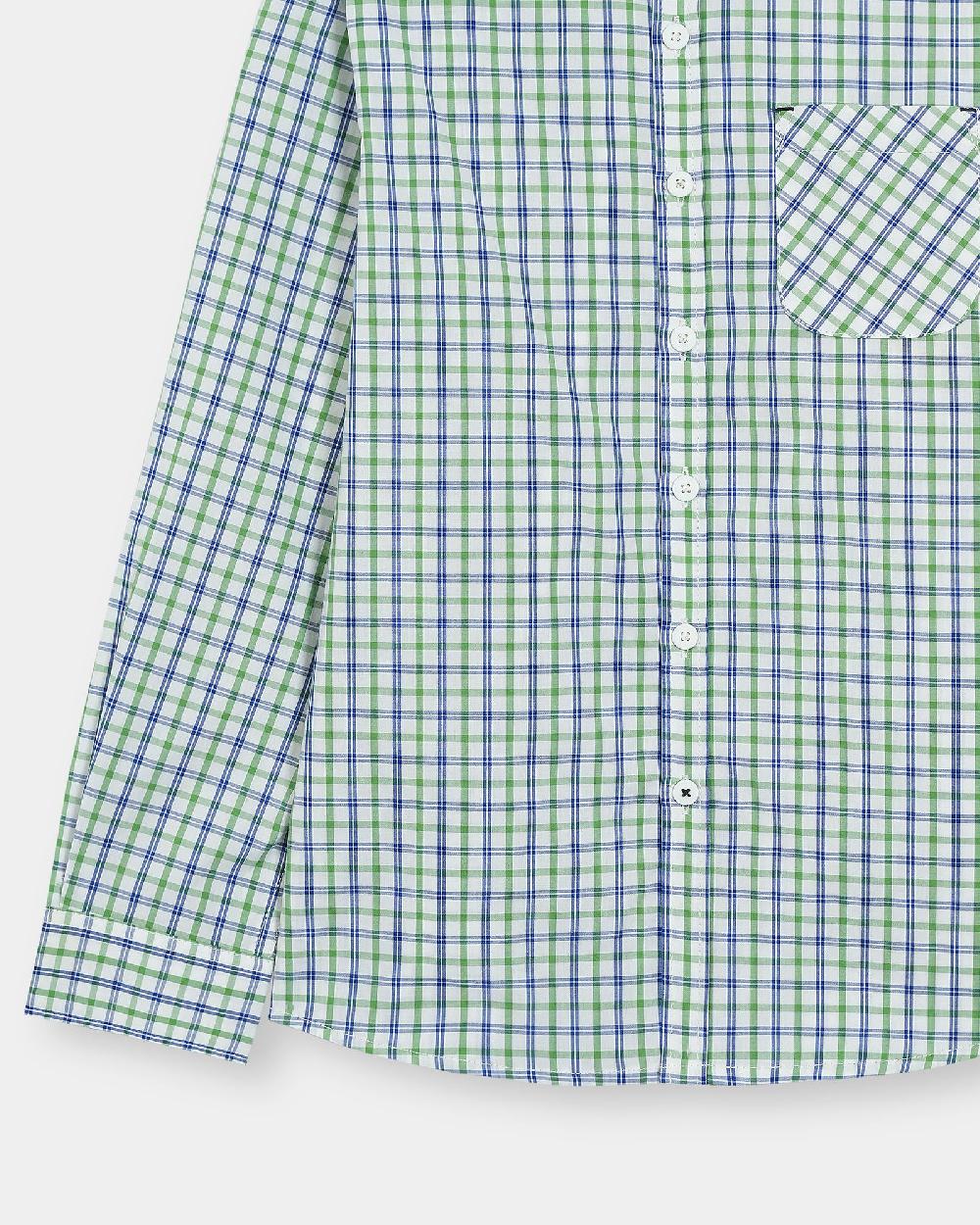 Engine Boys Casual Shirt - Yarn Dyed Check VTC030-2YR-WHT