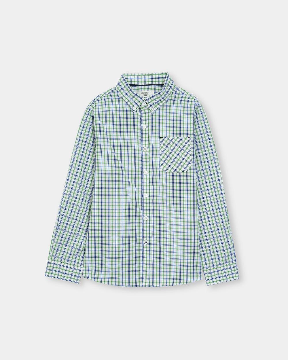 engine Boys Casual Shirt - Yarn Dyed Check VTC030-2YR-WHT