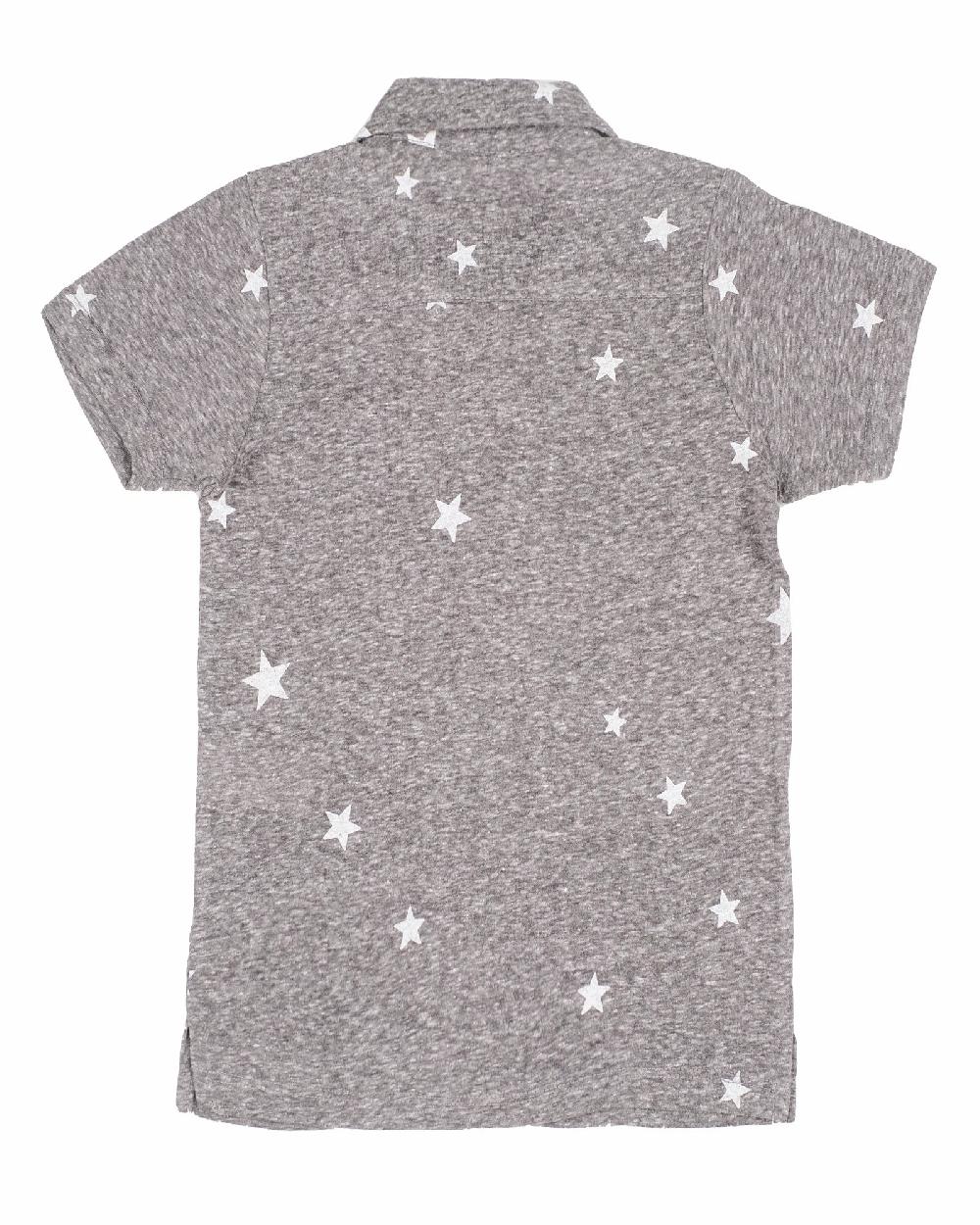 Engine Boys Stars Printed Button Down VTT035-2YR-GRY