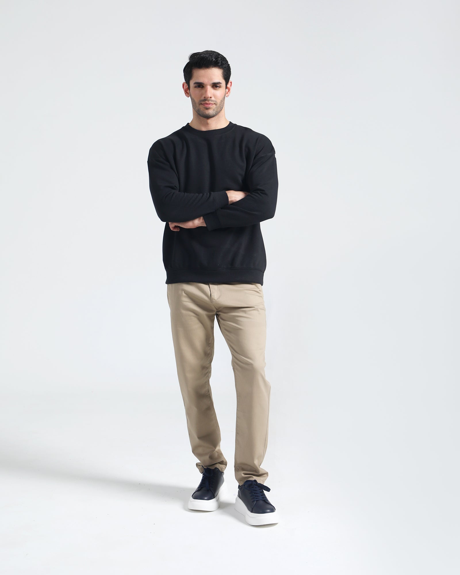 Engine Basic Sweat Shirt Loose Fit MT4207-00S-BLK