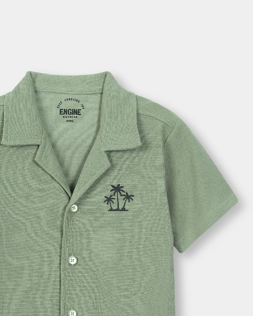 Engine Boys Button Down KT5010-K04-SAG