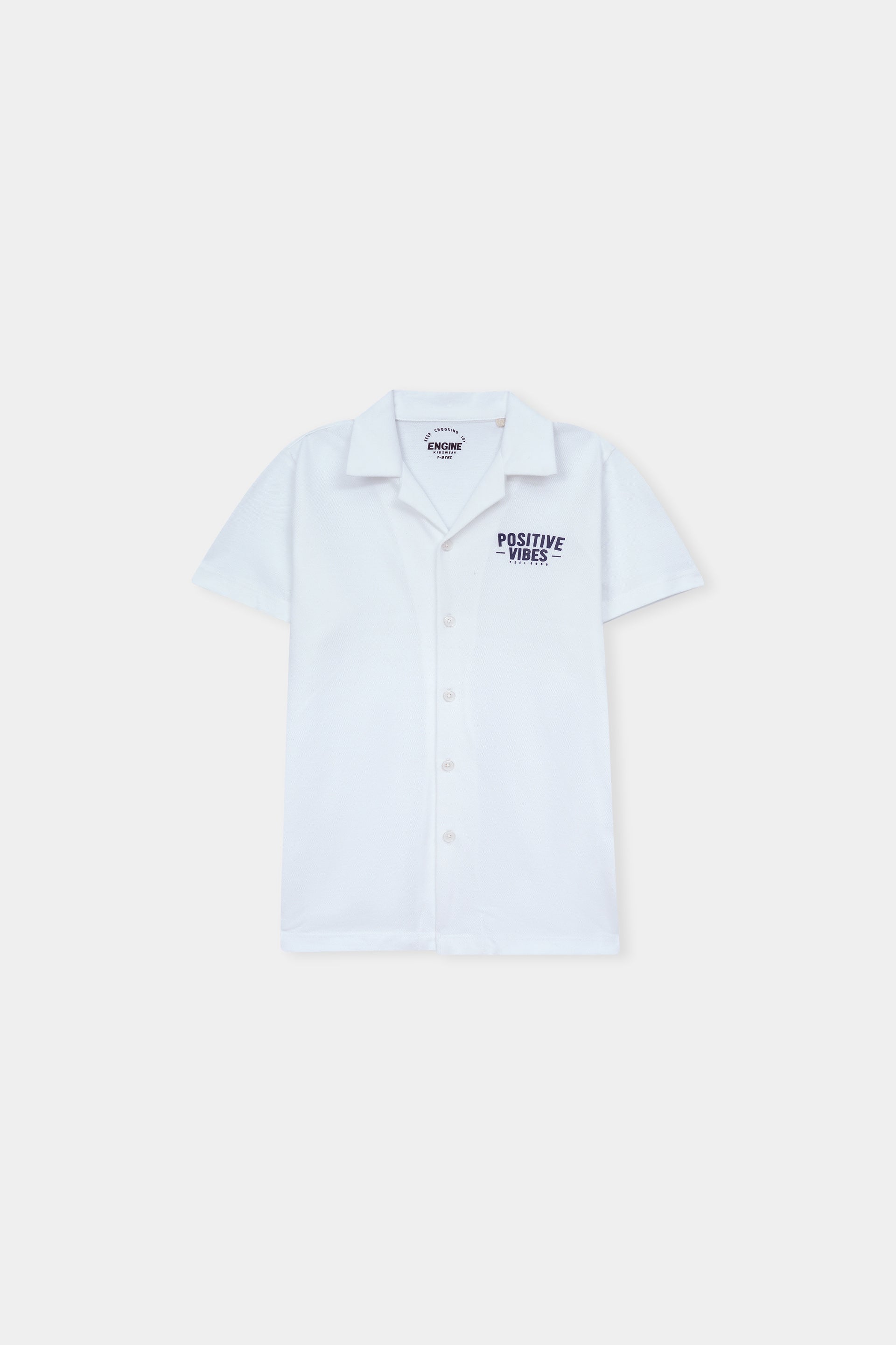 engine Boys Button Down KT5083-K02-WHT