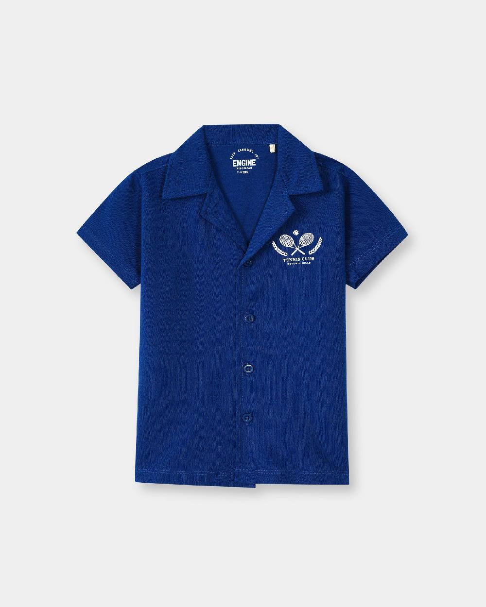 engine Boys Button Down VKT154-K04-BLU