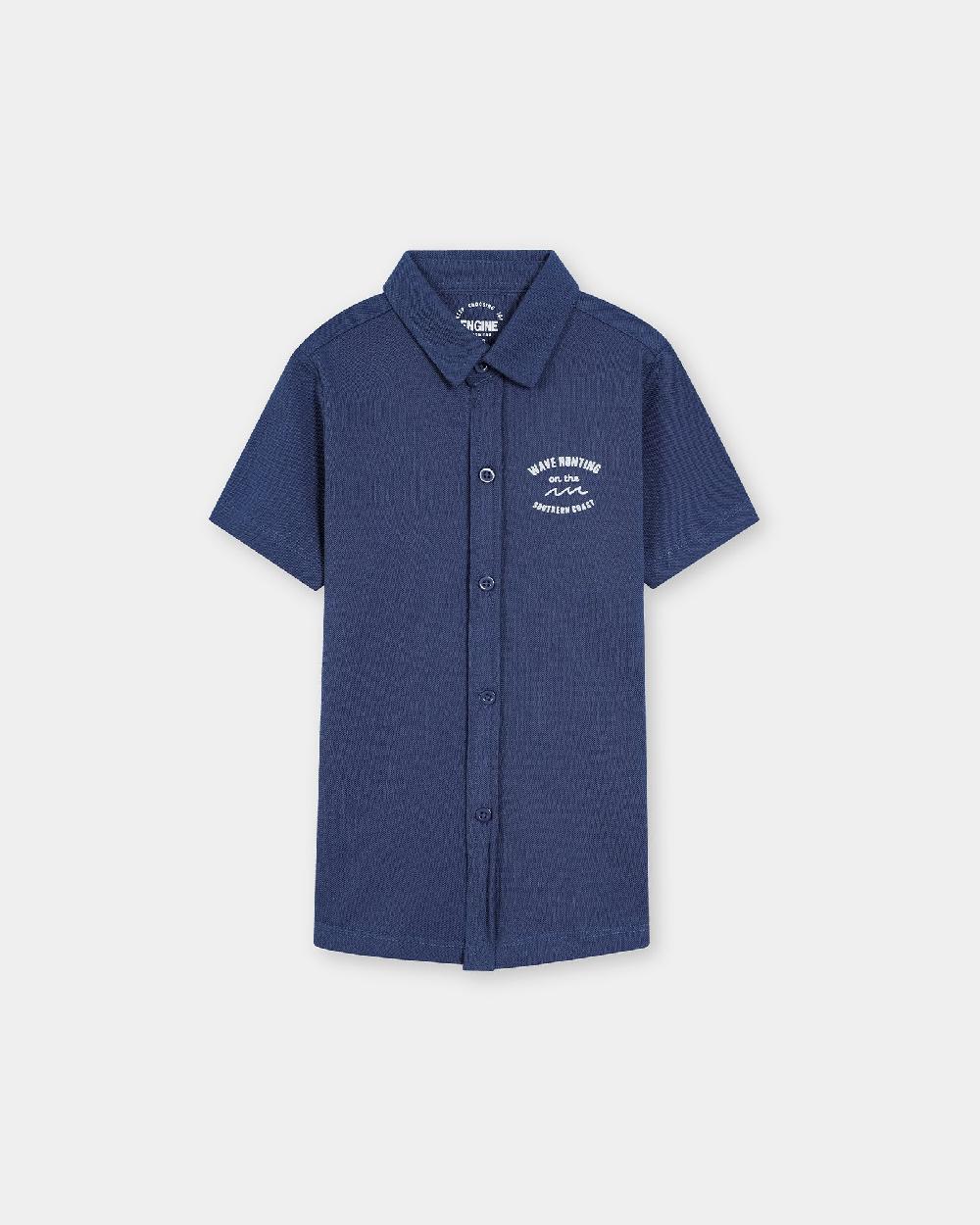 engine Boys Button Down VKT174-506-BLU