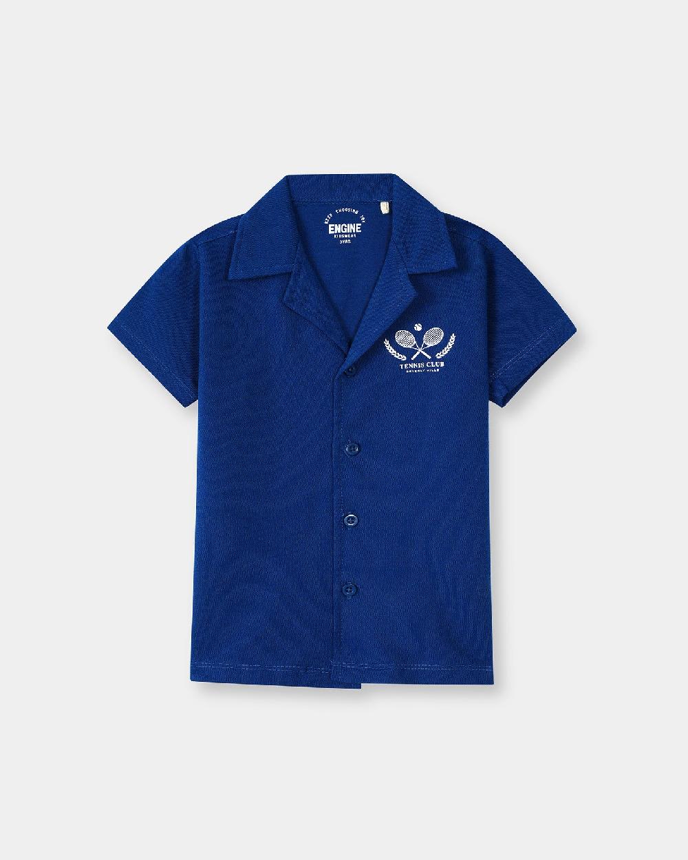 engine Boys Button Down VTT161-2YR-BLU