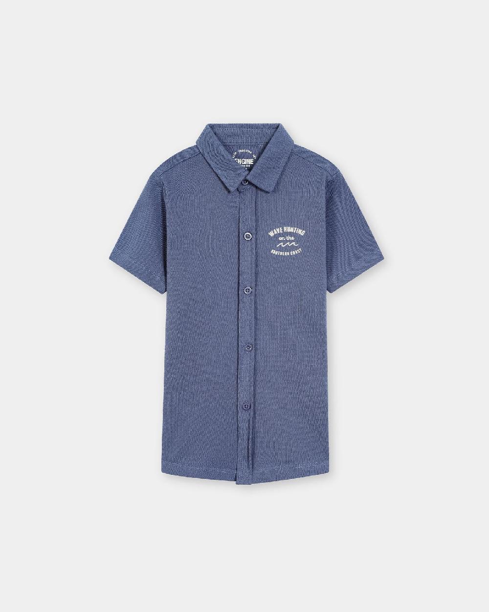 engine Boys Button Down VTT184-2YR-BLU