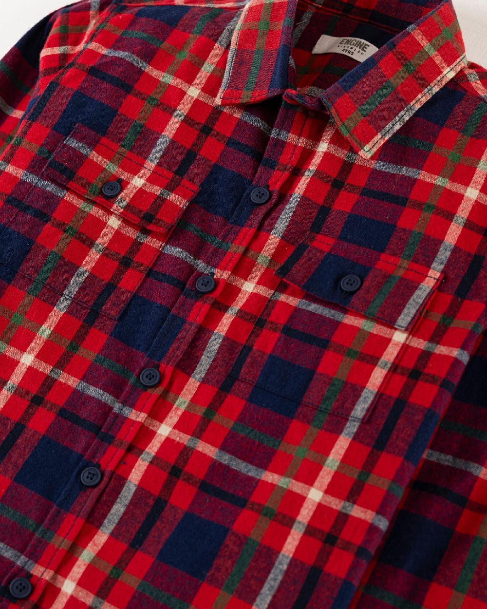 Engine Boys Casual Shirt IC3042-I02-RED