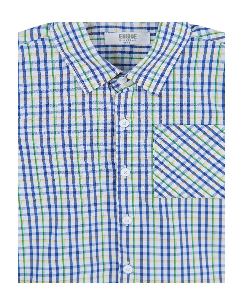 Engine Boys Casual Shirt IC4018-I02-BLU
