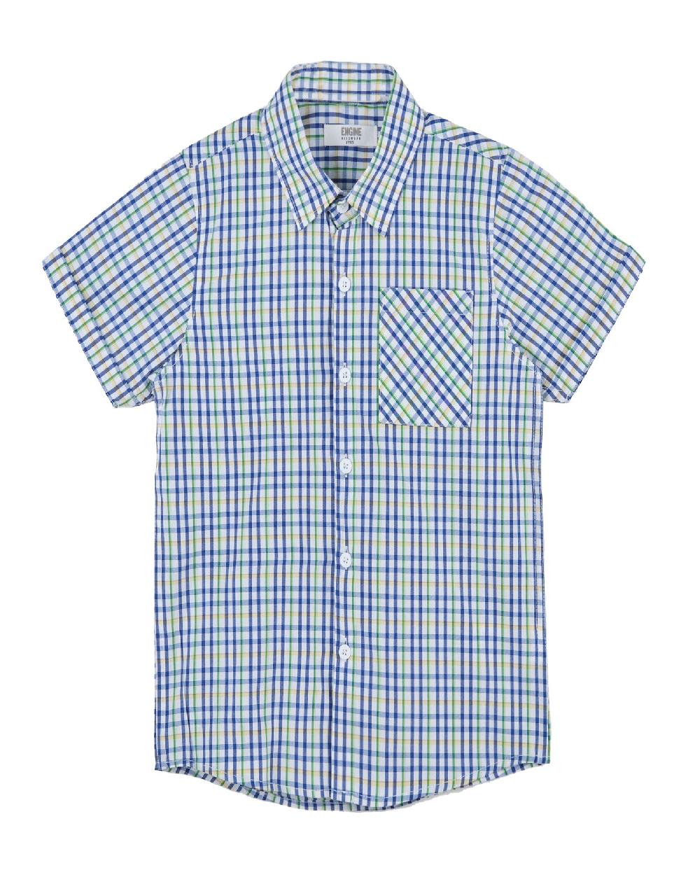 engine Boys Casual Shirt IC4018-I02-BLU