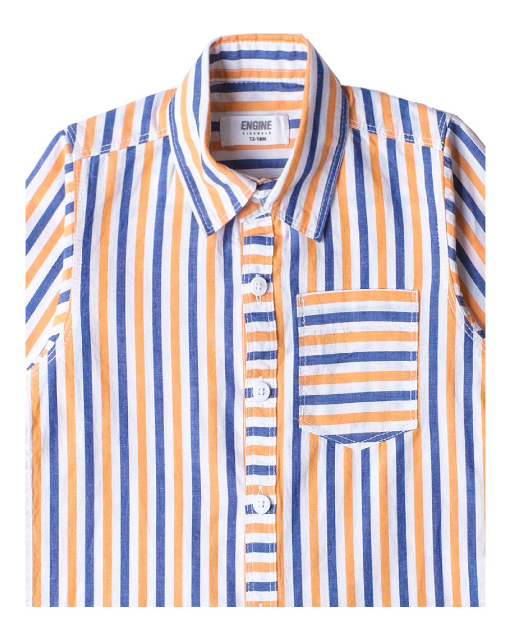 Engine Boys Casual Shirt IC4020-I02-BLU