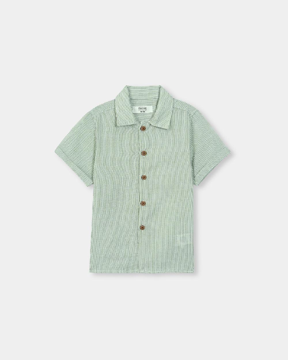 engine Boys Casual Shirt IC5001-I02-GRN
