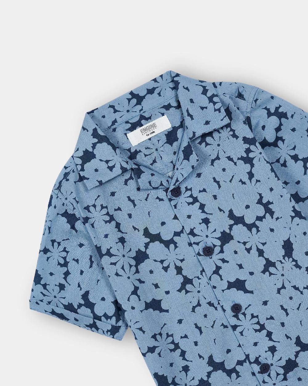Engine Boys Casual Shirt IC5002-I02-BLU