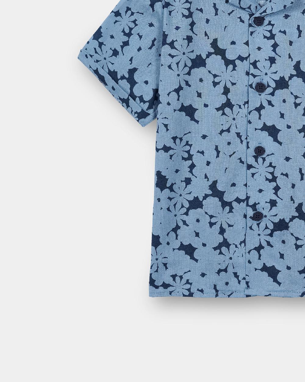 Engine Boys Casual Shirt IC5002-I02-BLU