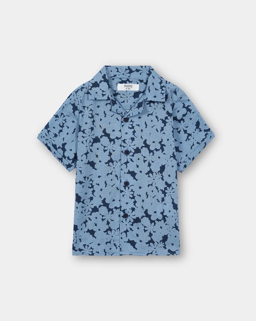 engine Boys Casual Shirt IC5002-I02-BLU