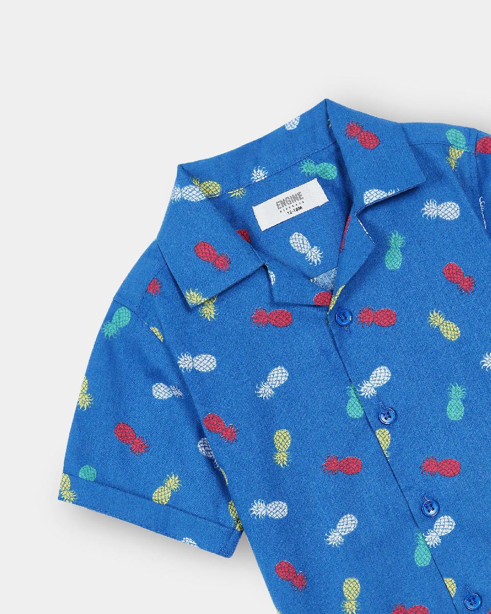 Engine Boys Casual Shirt IC5006-I02-BLU