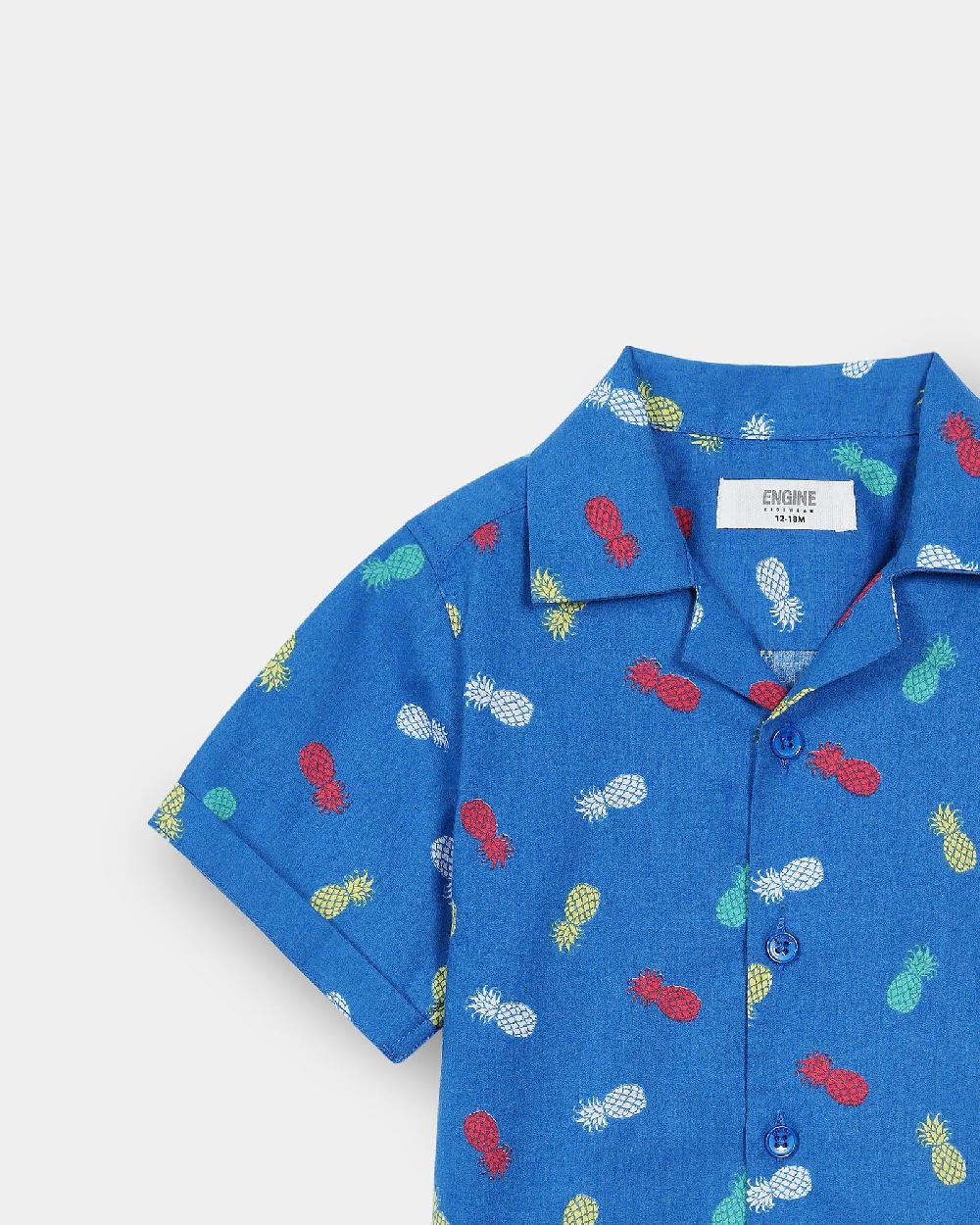 Engine Boys Casual Shirt IC5006-I02-BLU