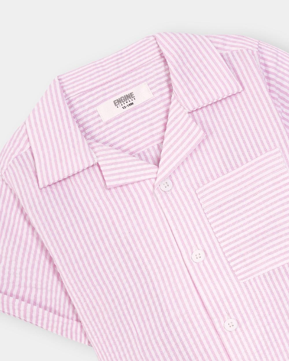 Engine Boys Casual Shirt IC5011-I02-PNK