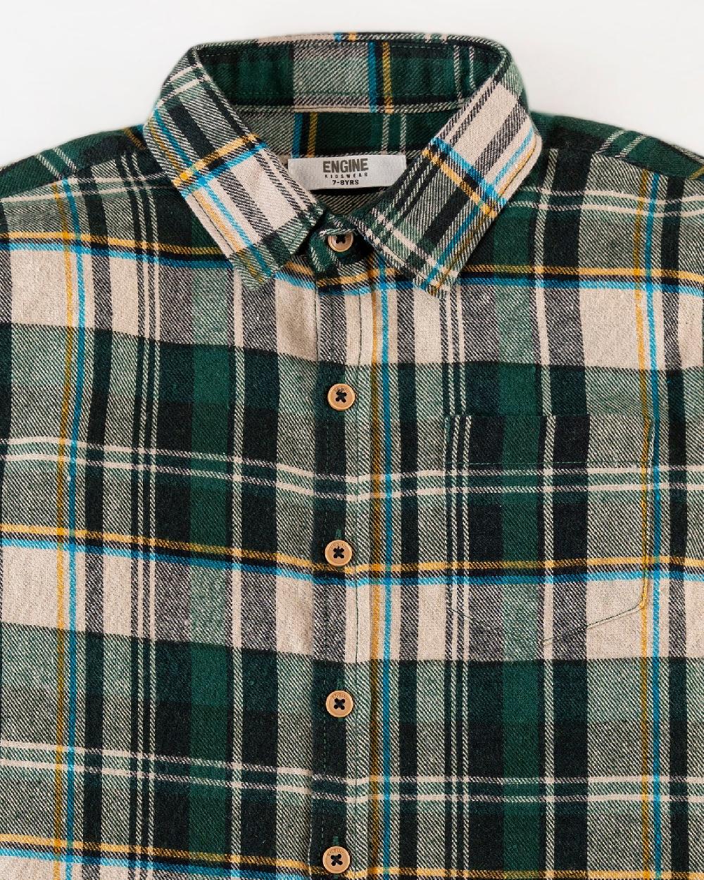 Engine Boys Casual Shirt KC3049-K04-GRN