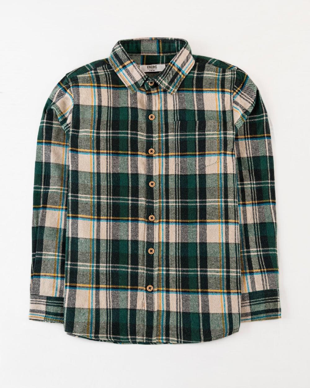 engine Boys Casual Shirt KC3049-K04-GRN