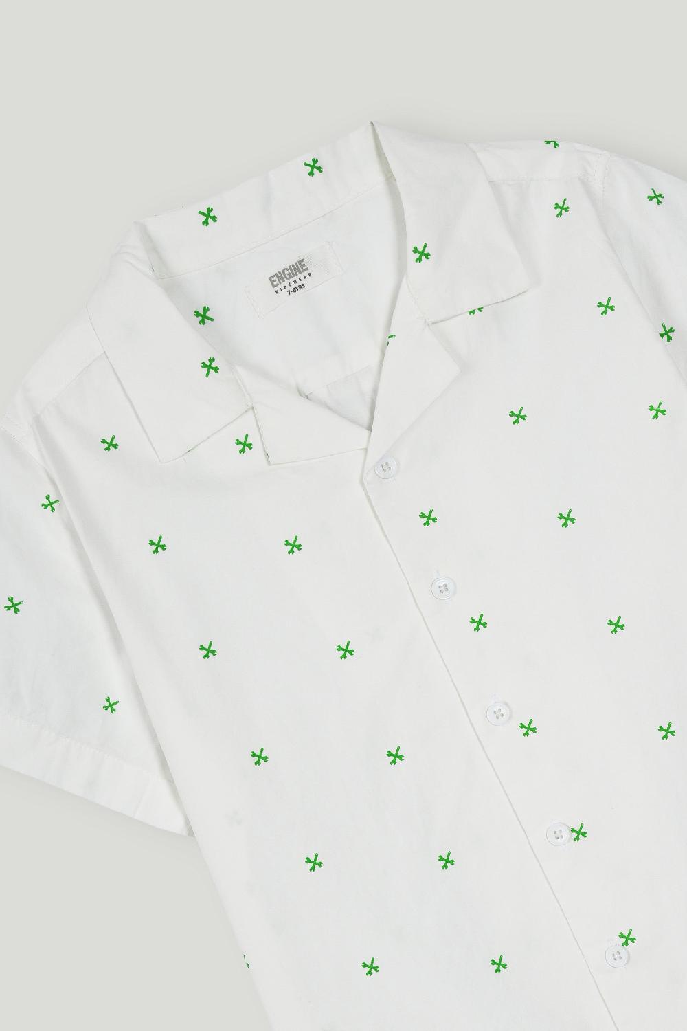 Engine Boys Casual Shirt KC5017-K02-WHT