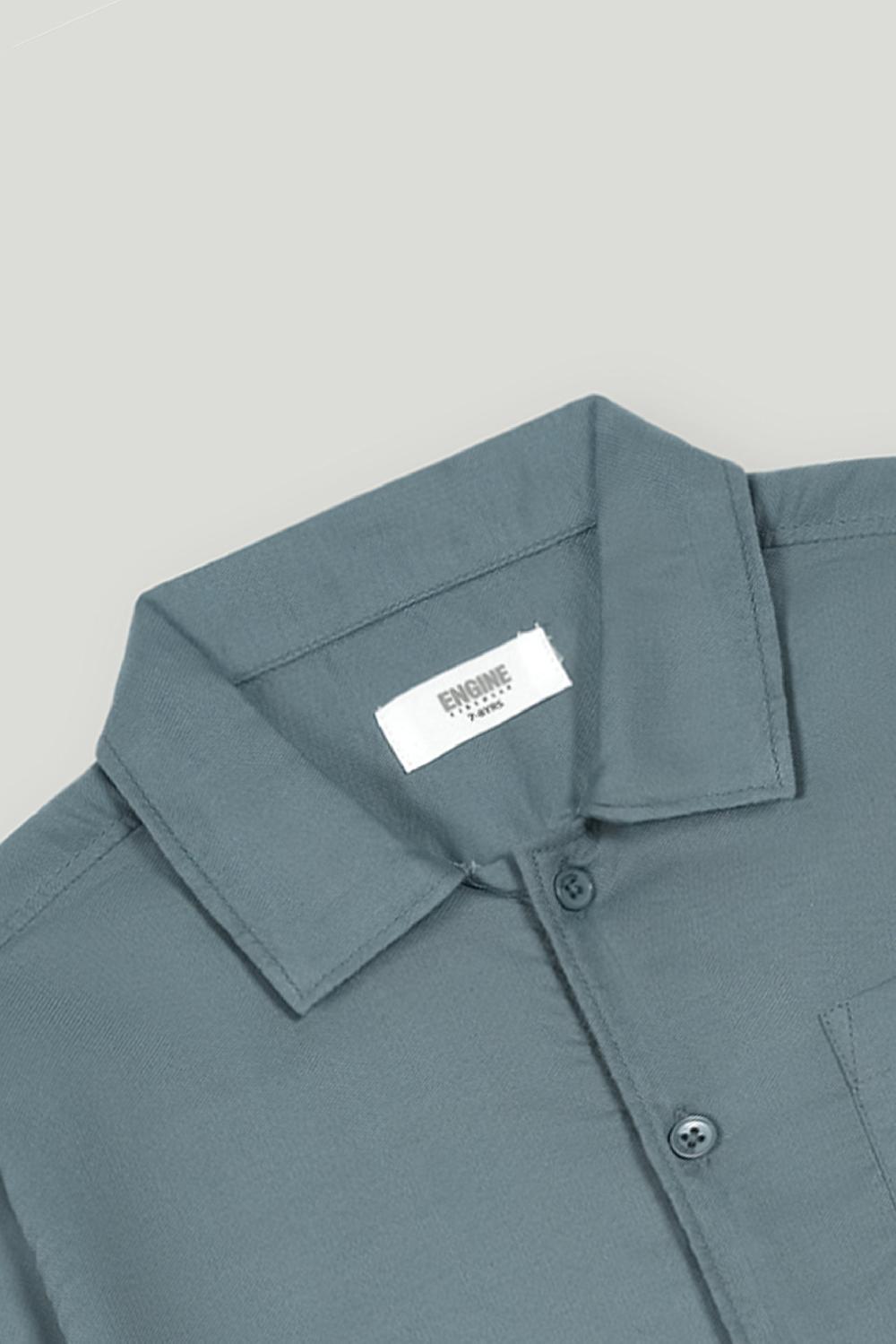 Engine Boys Casual Shirt KC5024-K02-BLU