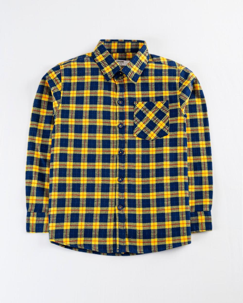engine Boys Casual Shirt TC3049-2YR-YEL