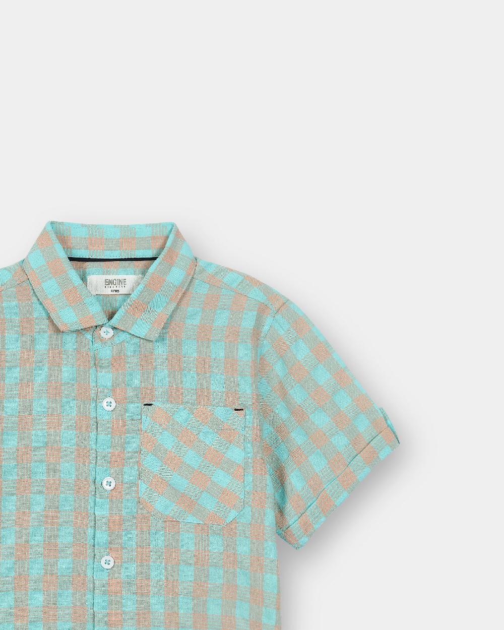 Engine Boys Casual Shirt TC5008-2YR-TRQ