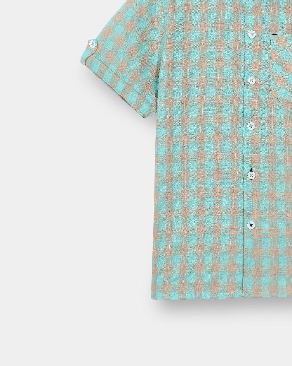 Engine Boys Casual Shirt TC5008-2YR-TRQ