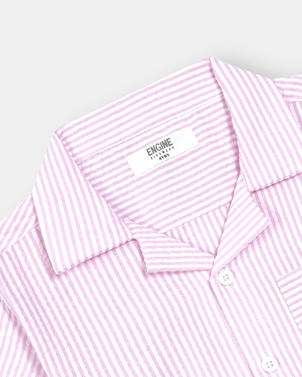 Engine Boys Casual Shirt TC5010-2YR-PNK