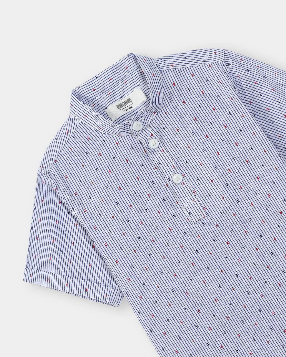 Engine Boys Casual Shirt VIC018-I02-BLU