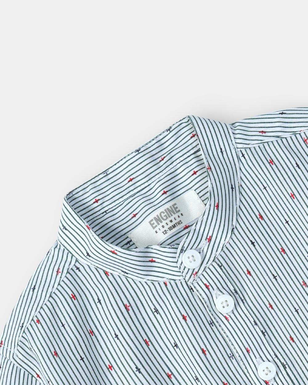 Engine Boys Casual Shirt VIC018-I02-GRN