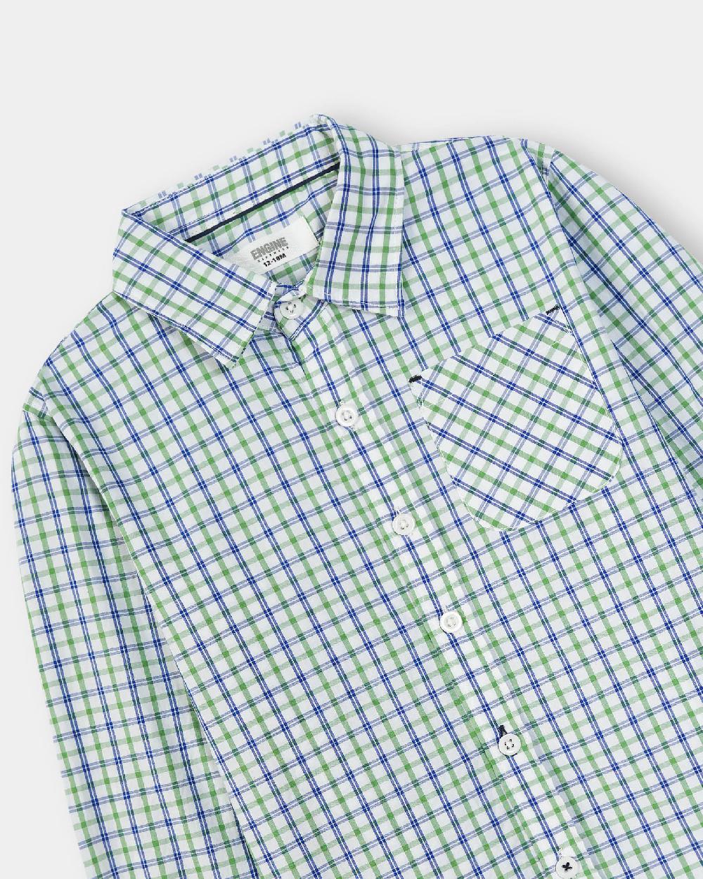 Engine Boys Casual Shirt VIC024-I02-GRN