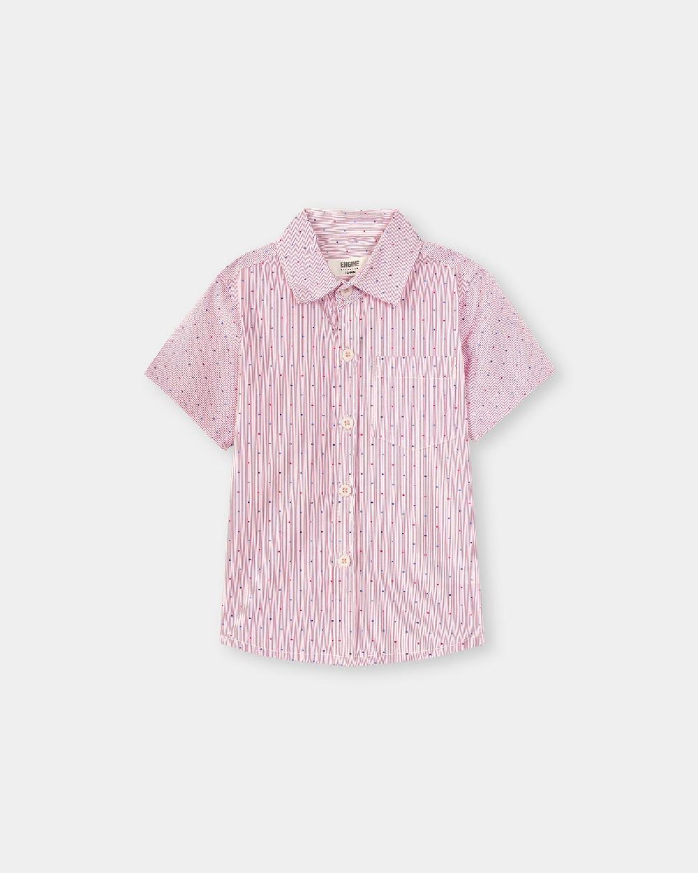 engine Boys Casual Shirt VIC025-I02-RED