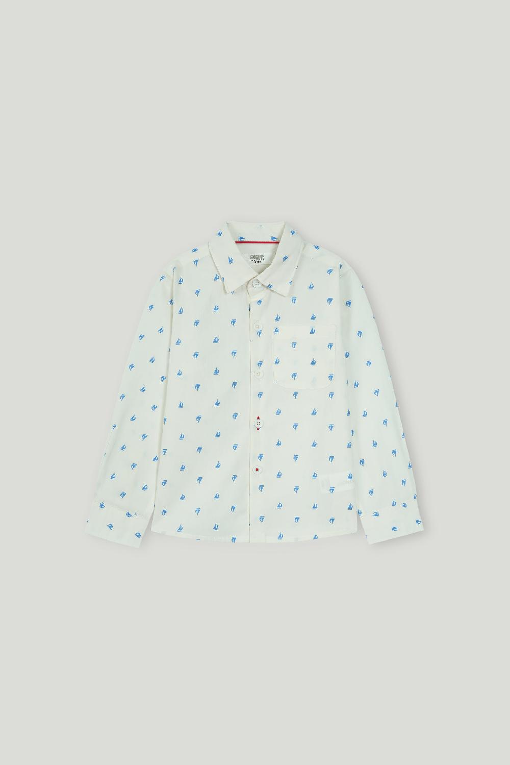 engine Boys Casual Shirt VIC026-I02-WHT